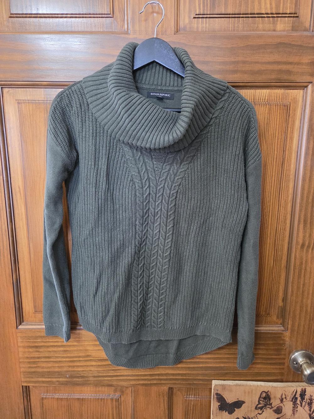 Banana Republic Cable-Knit Turtleneck Sweater - Gray - Picture 2 of 10